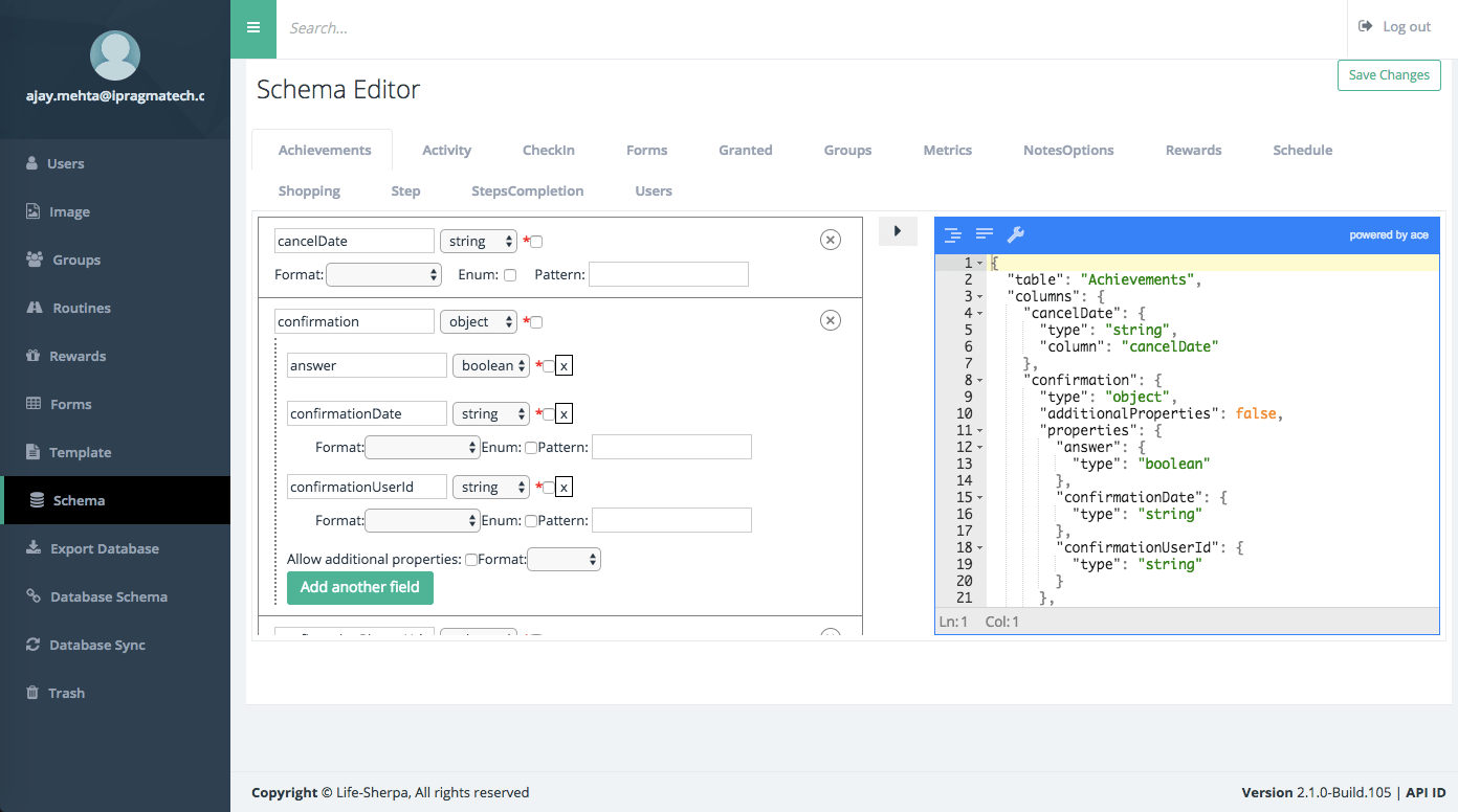 Schema Editor
